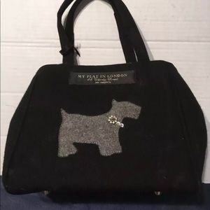 My Flat In London Purse Handbag Tote with Gray Scottie Dog ✅Offers Welcome